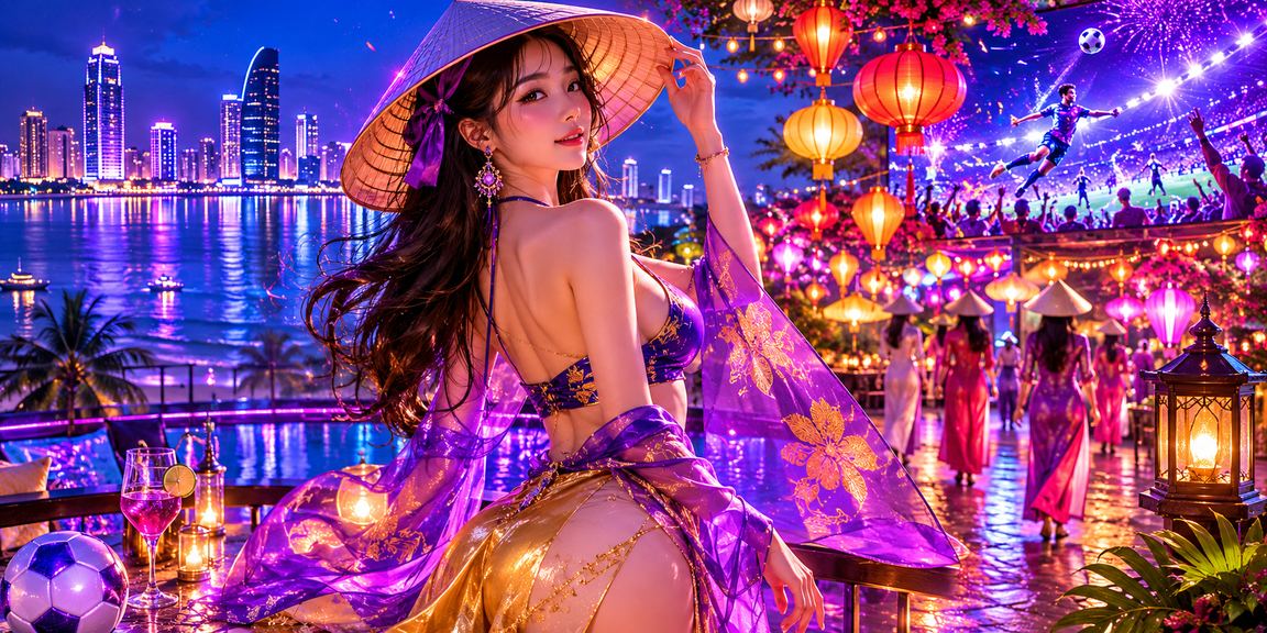 Người dùng xem phân tích kèo bóng đá trên điện thoại tại Đà Nẵng dưới nón lá